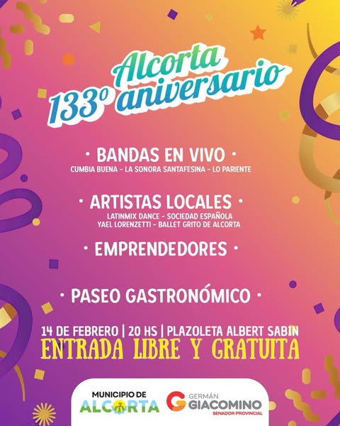133° Aniversario Fundacional de Alcorta