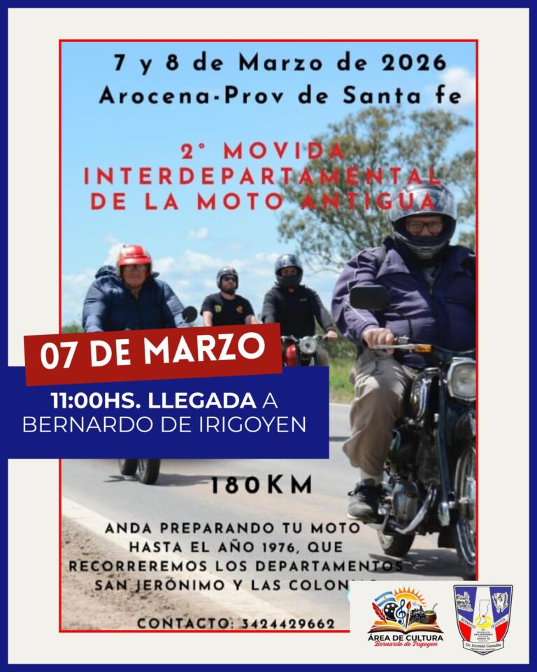 2° Movida Interdepartamental de la Moto Antigua | Bernardo de Irigoyen