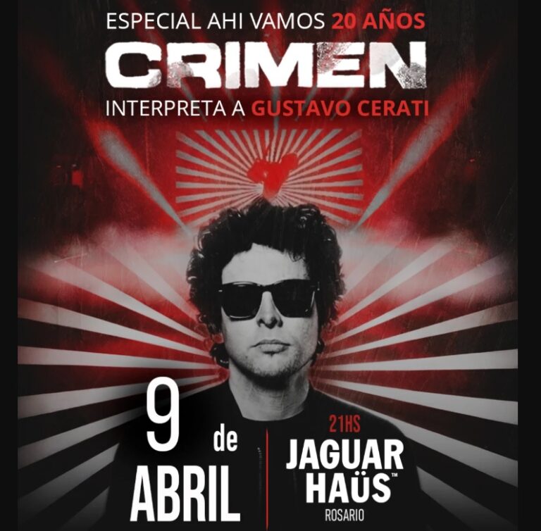 Crimen interpreta a Gustavo Cerati