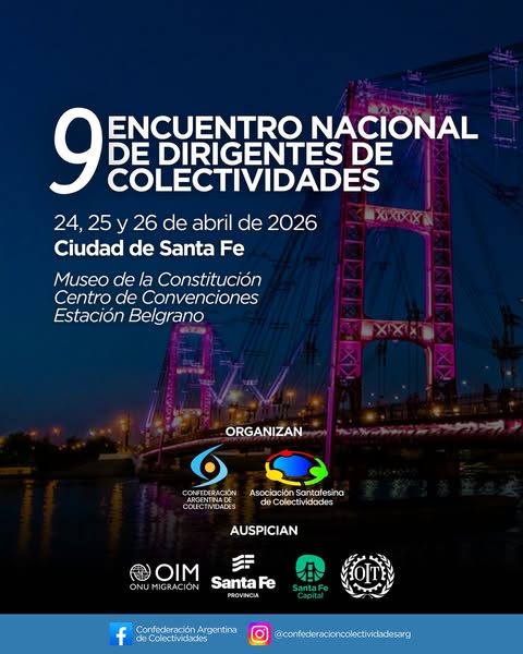 9no Encuentro Nacional de Dirigentes de Colectividades de todas partes del país