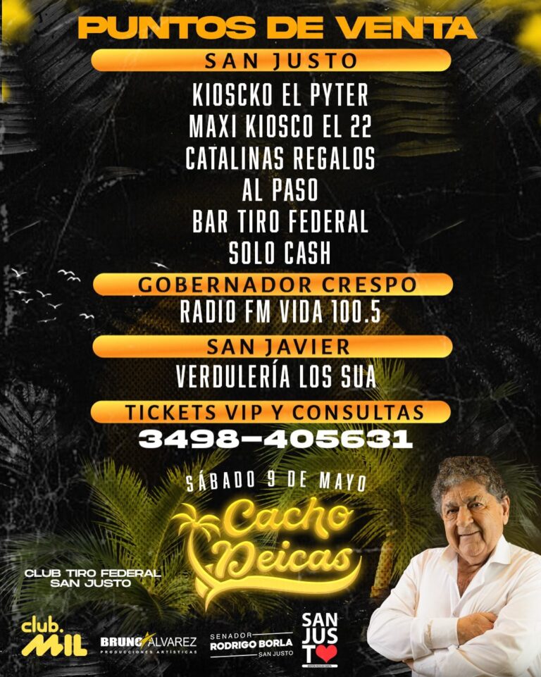 Cacho Deicas en San Justo