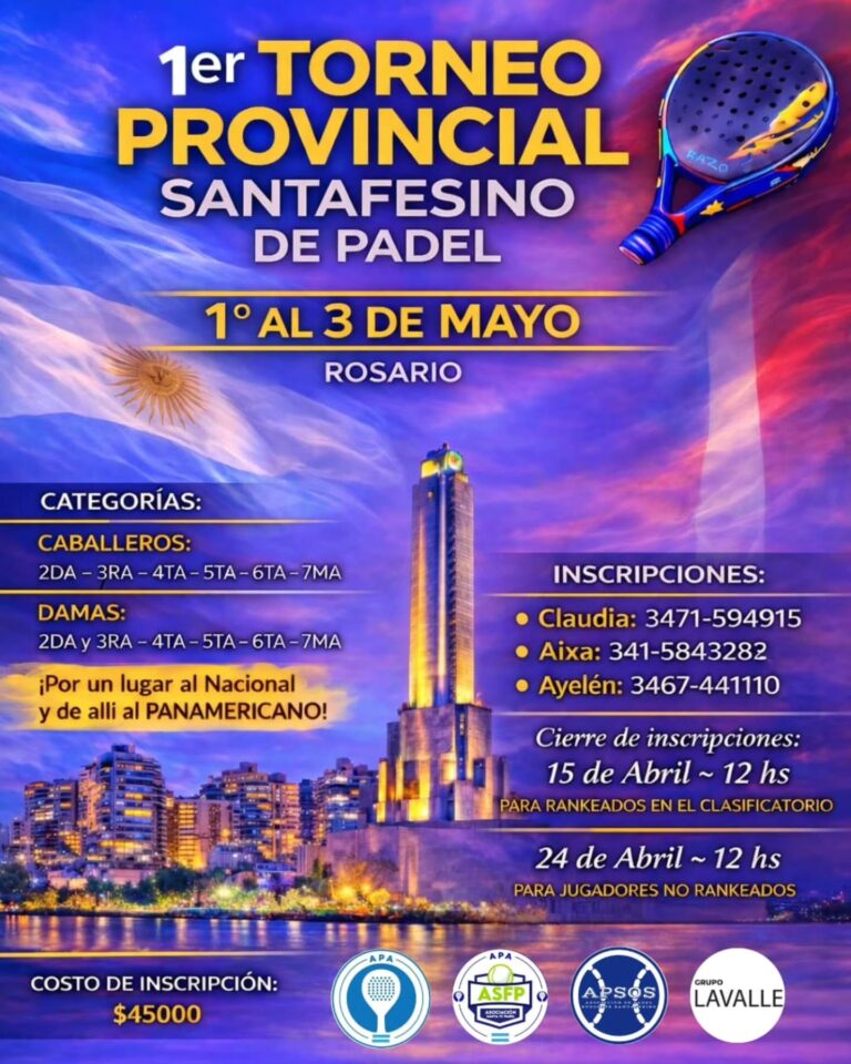 1º Torneo Provincial Santafesino de Padel
