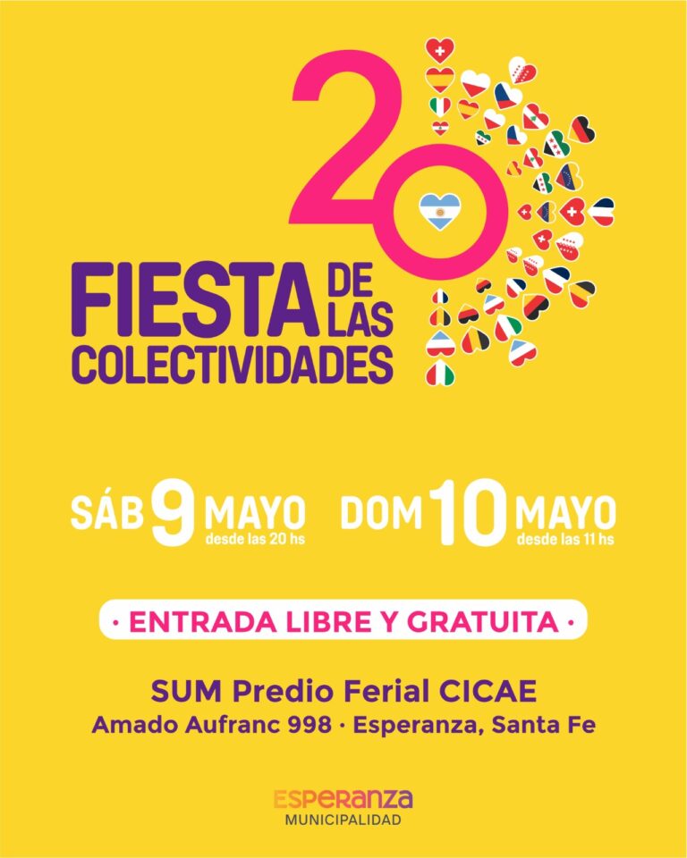 20º Edición de la Fiesta de las Colectividades en Esperanza