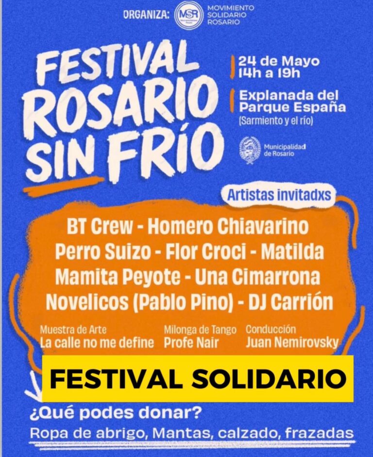 FESTIVAL SOLIDARIO EN ROSARIO
