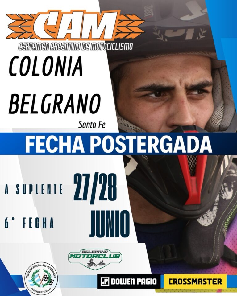 6º Fecha- Certamen Argentino de Motociclismo (CAM)- Colonia Belgrano