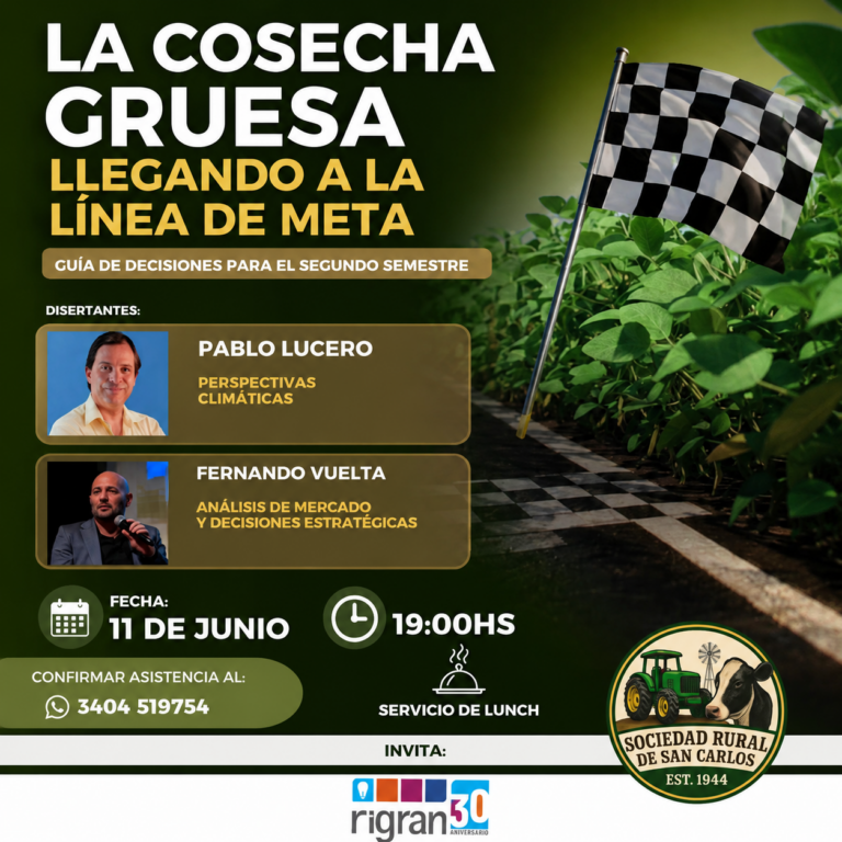 Ciclo de Conferencias 2026: La Cosecha Gruesa Llegando a la Línea de Meta