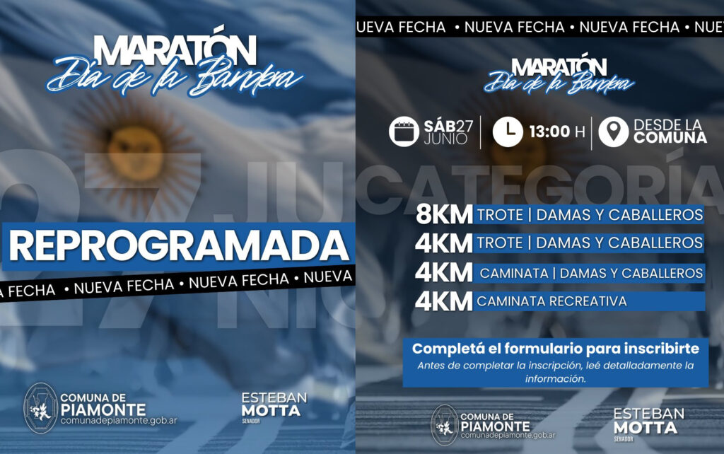 Maratón Día de la Bandera - Piamonte